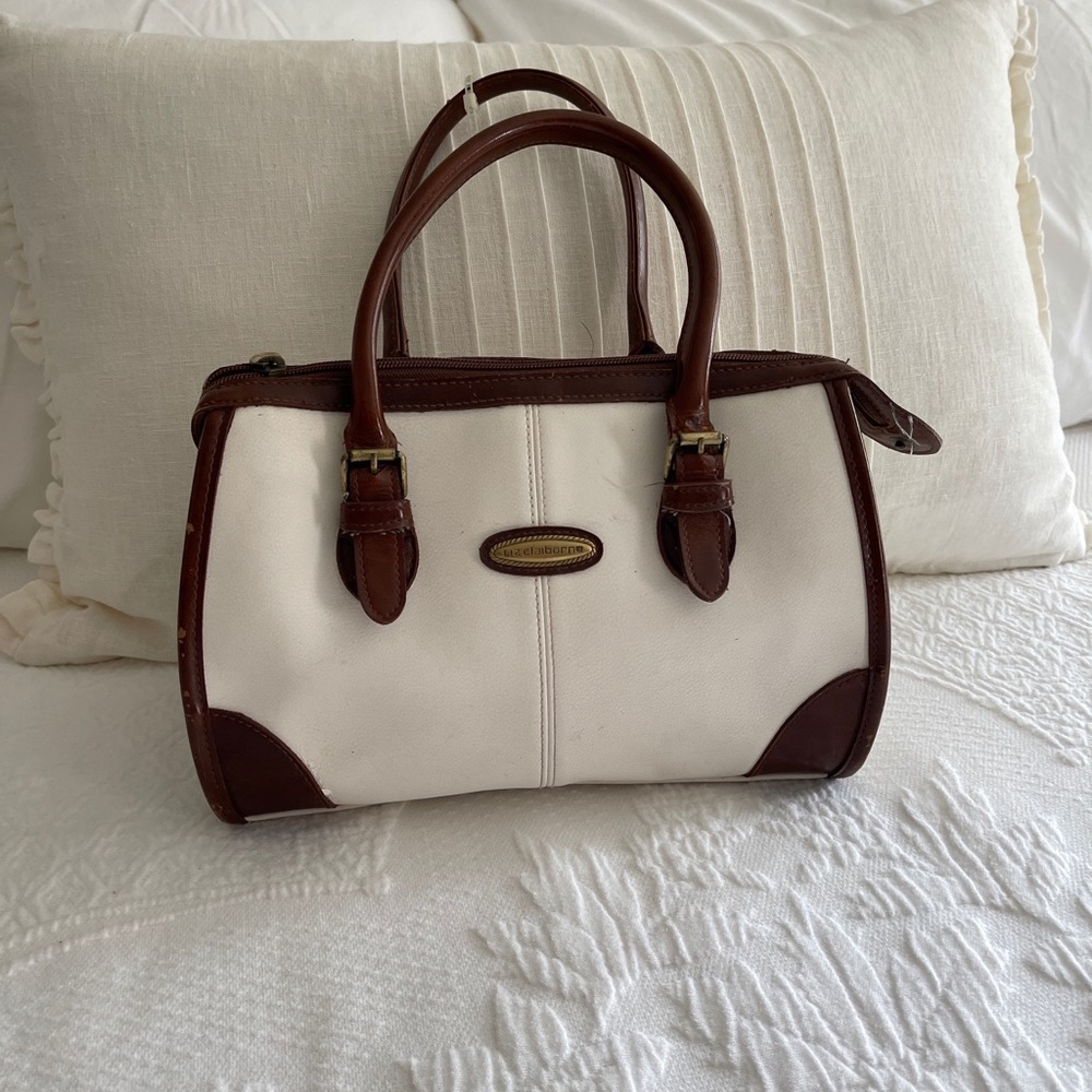 Liz Claiborne Vintage Leather Satchel Purse